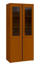 MHN 5 - 8DS kancelářská skříň, 4-dveřová/prosklená, 1820x800x400, třešeň šumavská